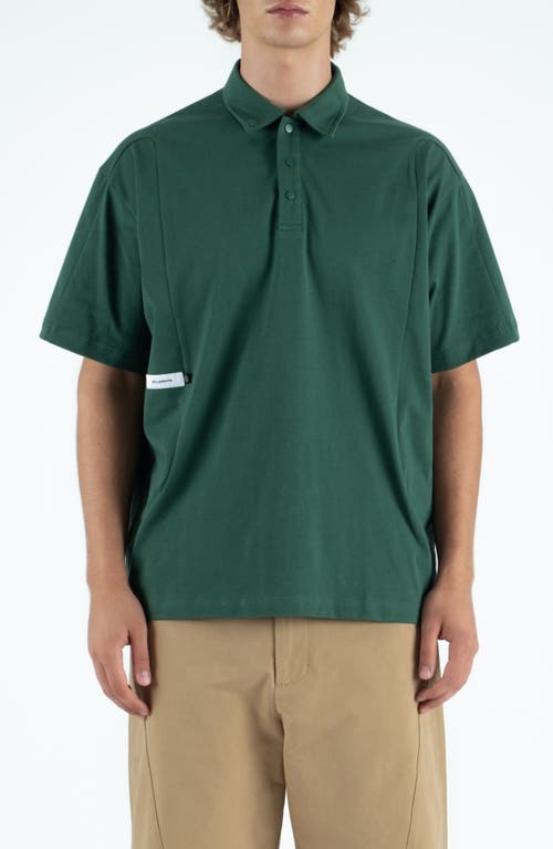 Students Future Oversize Cotton Blend Polo In Green