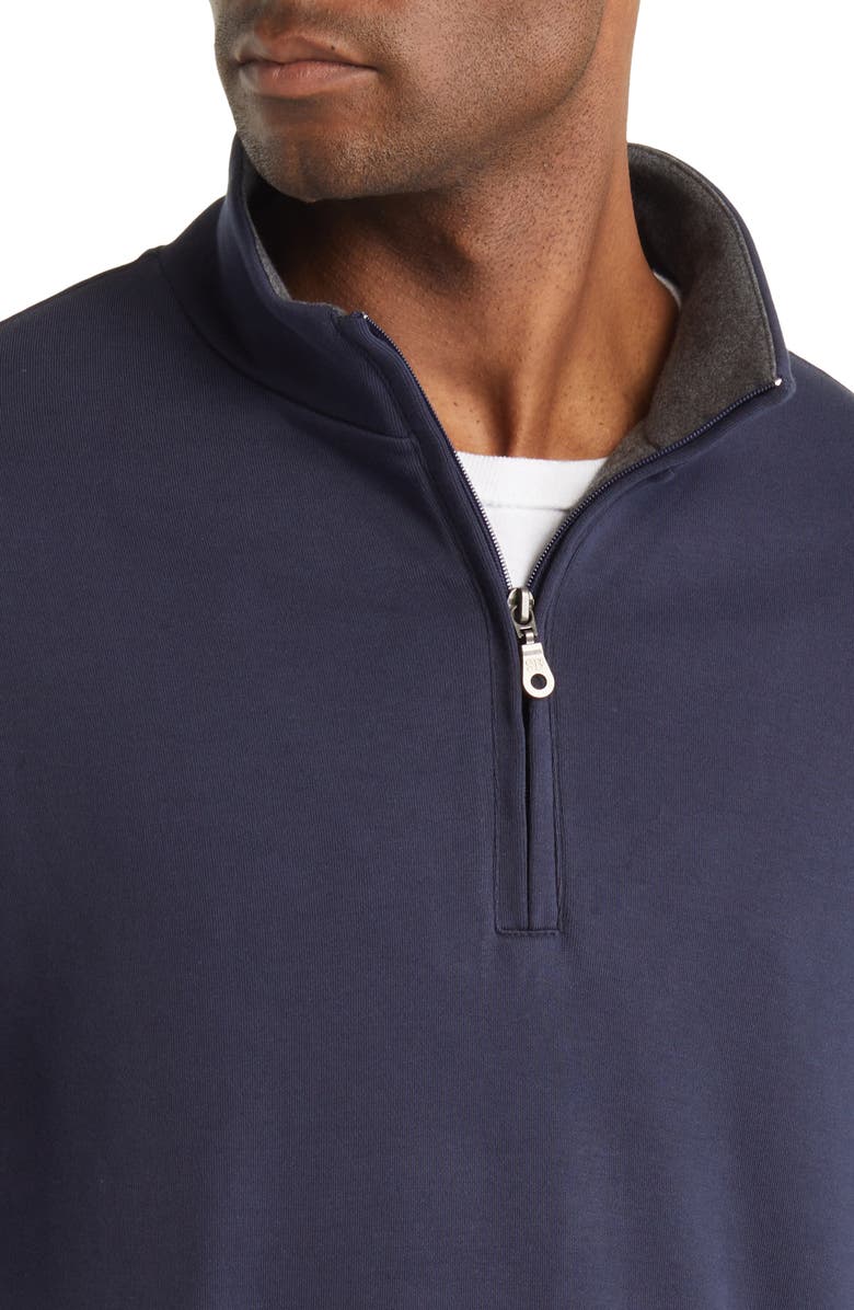 Scott Barber Pima Cotton Interlock Quarter Zip Pullover, Alternate, color,