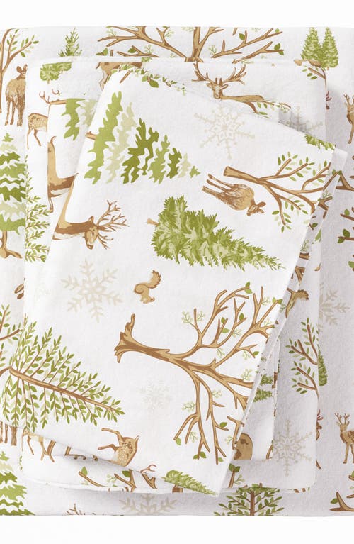 Woven & Weft Animal Lodge Cotton Flannel Sheet Set