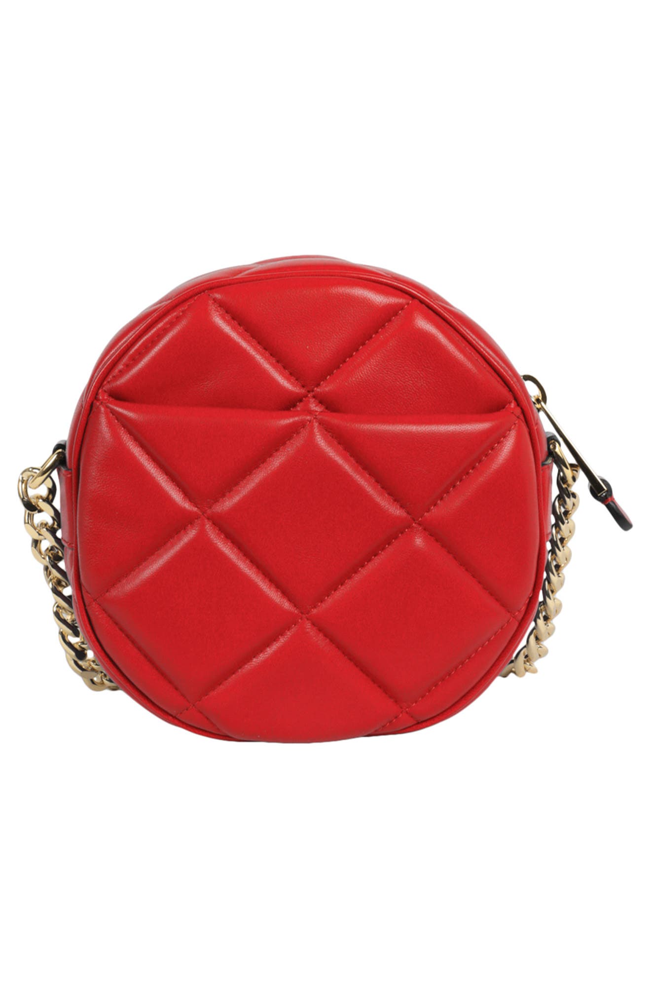 Moschino Quilted Heart Crossbody Bag, Alternate, color, 