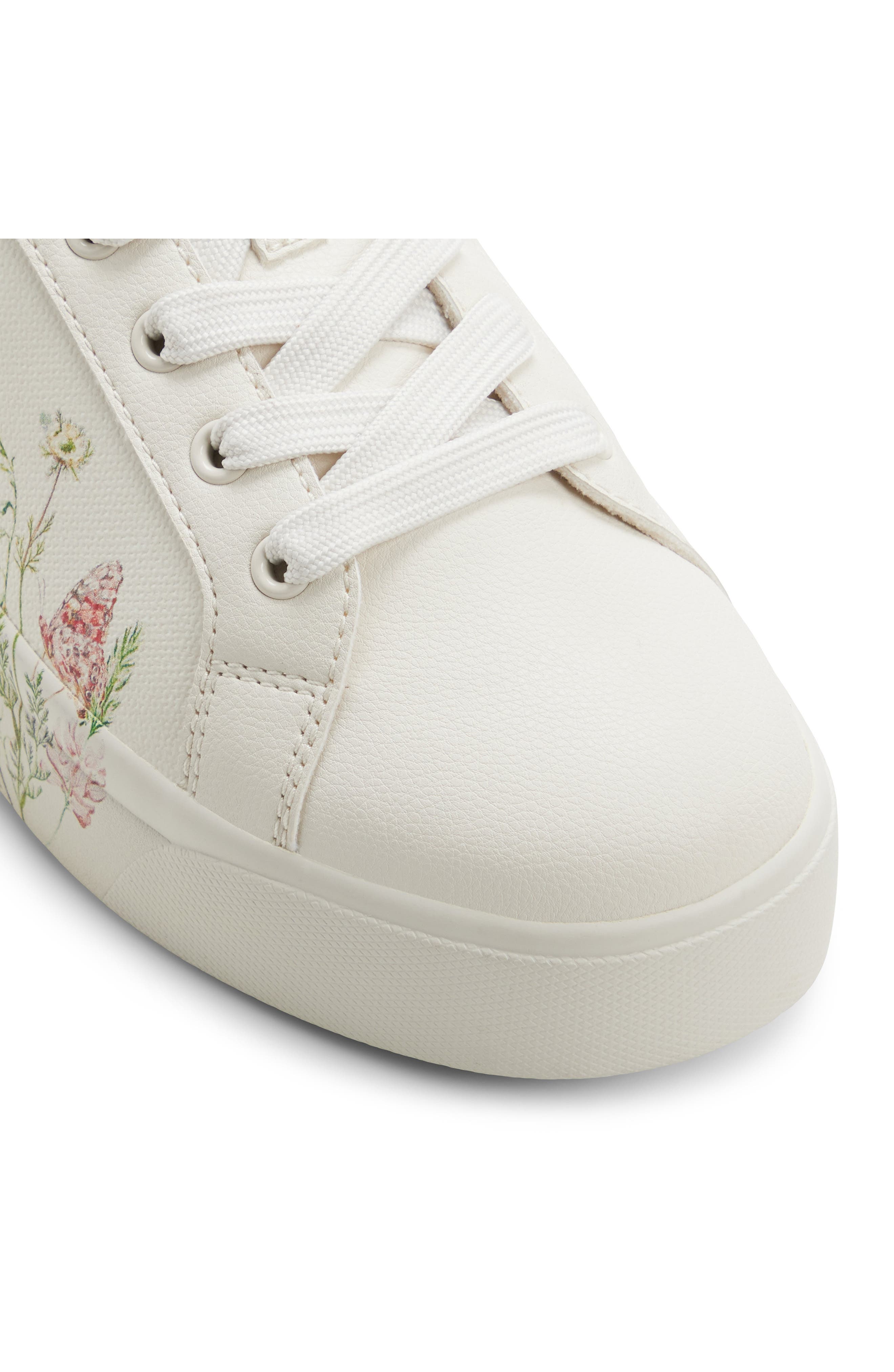 ALDO Wildflowers Sneaker, Alternate, color, White/ Multi