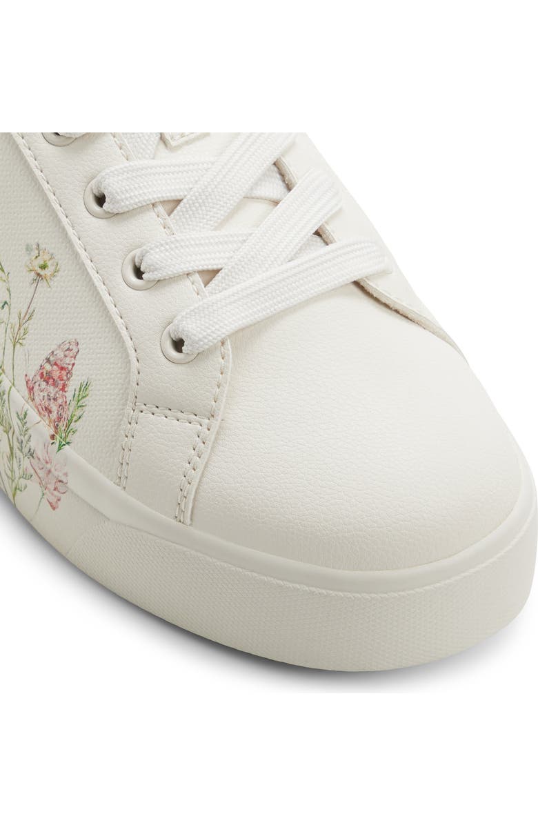 ALDO Wildflowers Sneaker, Alternate, color, White/ Multi
