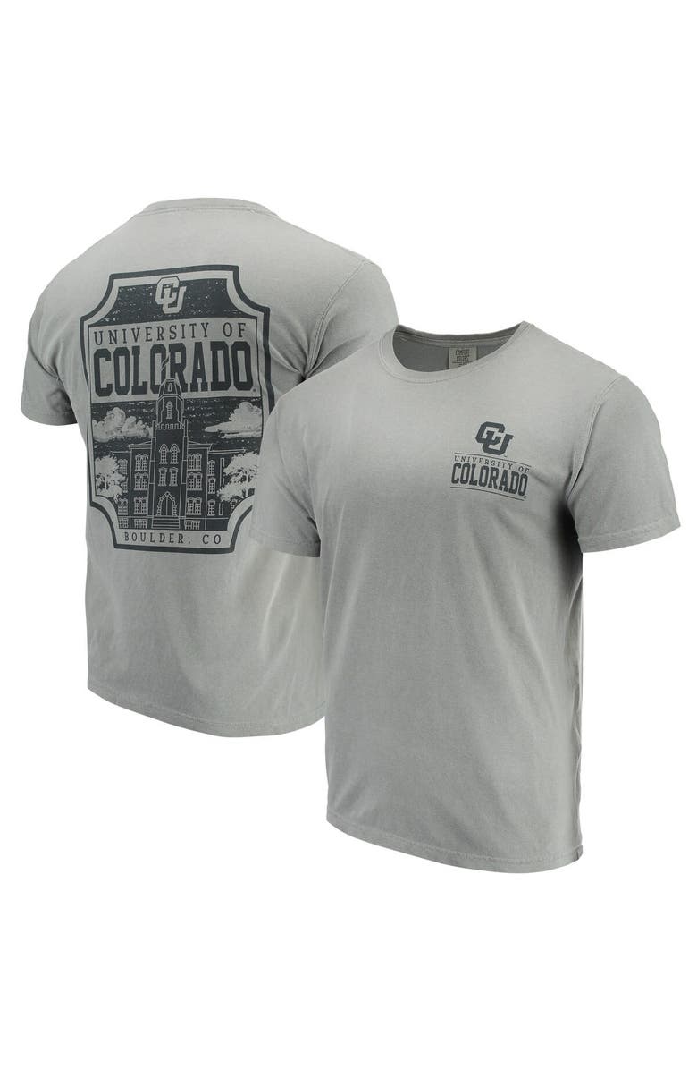 IMAGE ONE Men's Gray Colorado Buffaloes Comfort Colors Campus Icon T-Shirt, Main, color, Gray