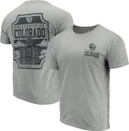 IMAGE ONE Men's Gray Colorado Buffaloes Comfort Colors Campus Icon T-Shirt