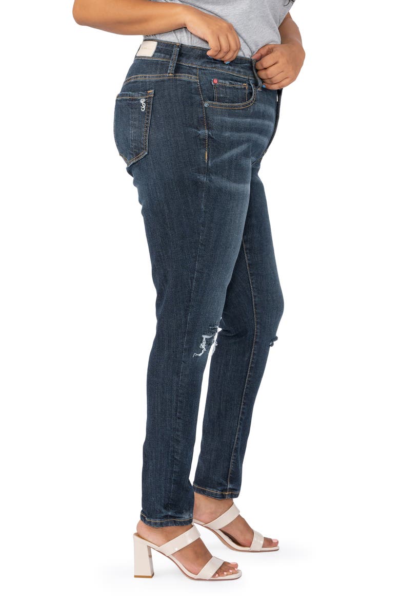 High Waist Ankle Skinny Jeans, Alternate, color, CARTER