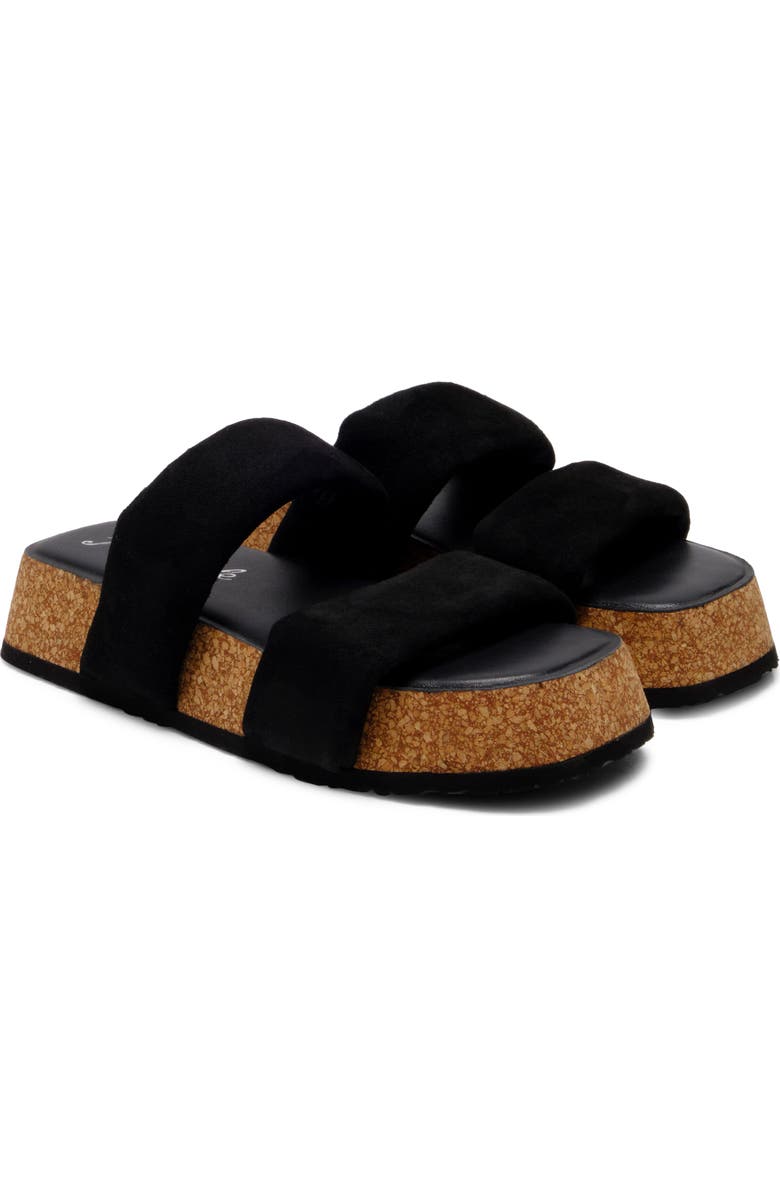 Free People Fairmont Platform Slide Sandal, Main, color, Black