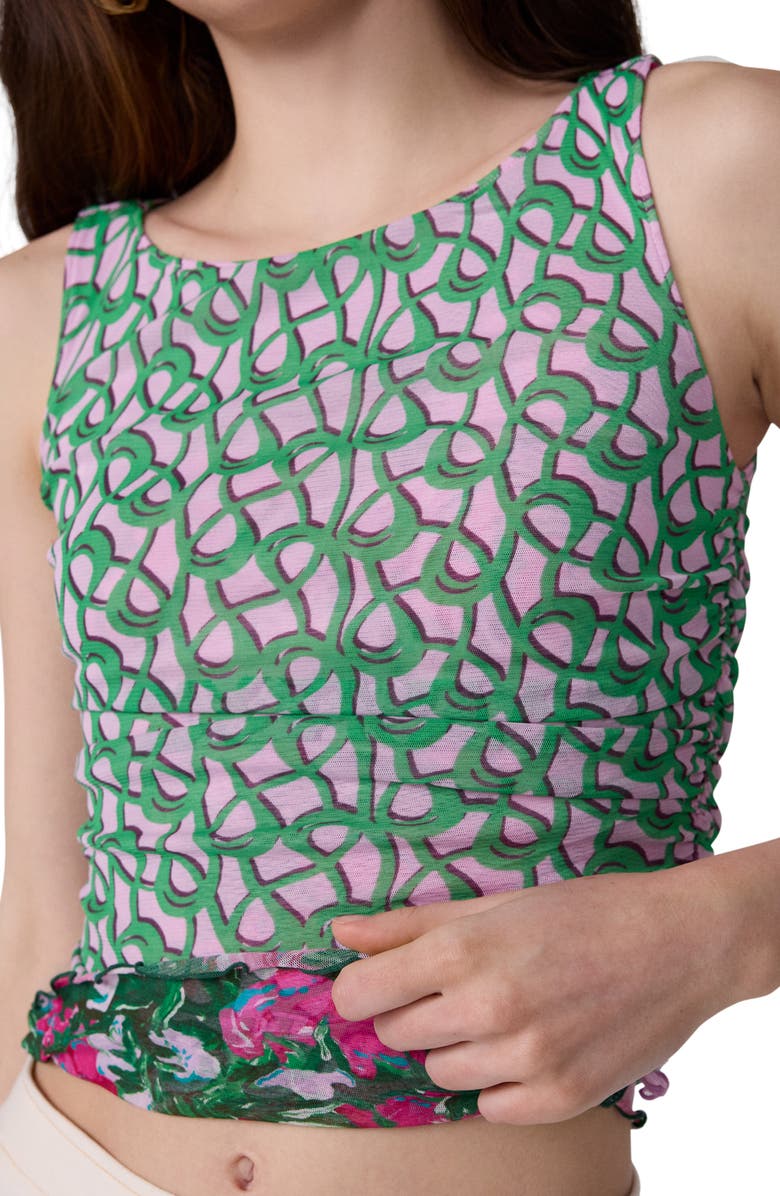 Diane von Furstenberg Athena Reversible Sleeveless Top, Alternate, color, Provence Gossip Pink