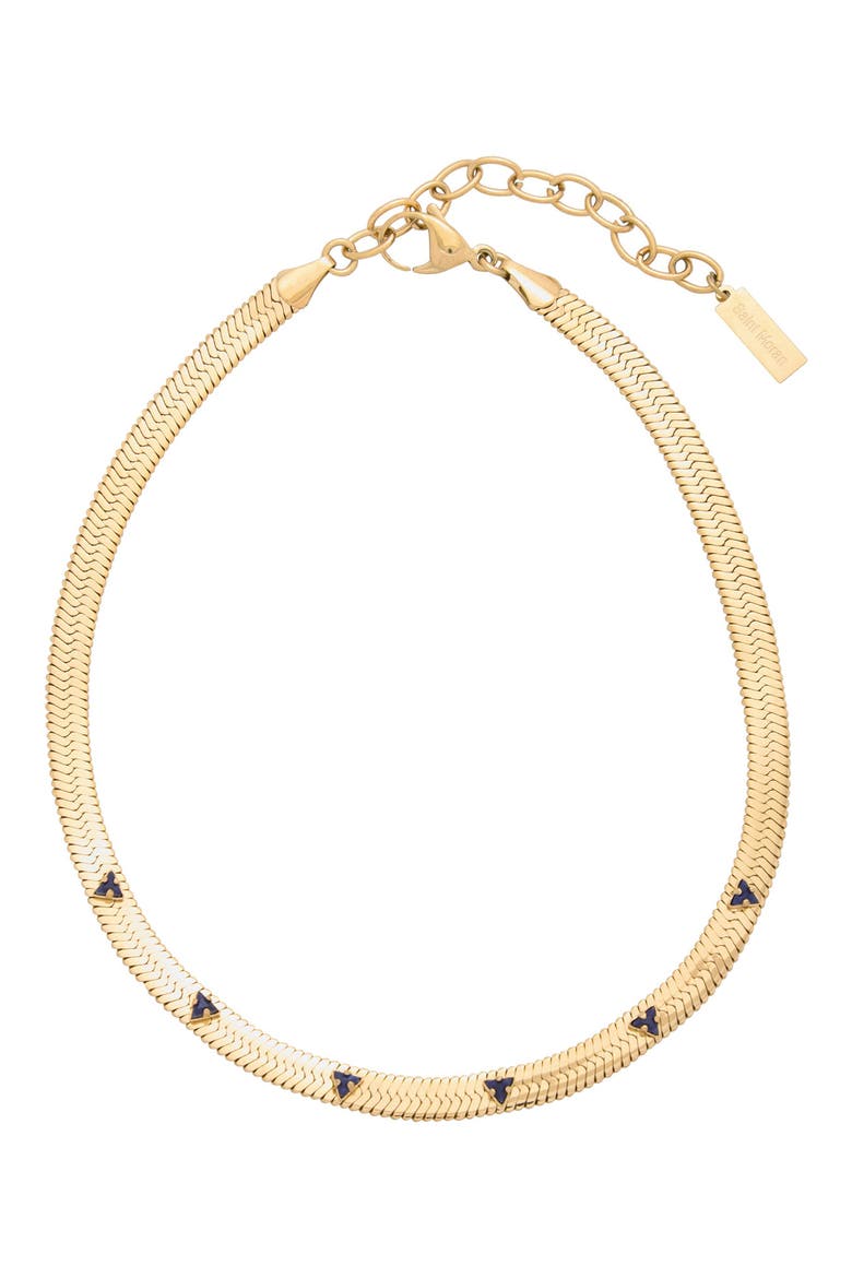 Gemstone Snake Chain Necklace, Main, color, SAPPHIRE