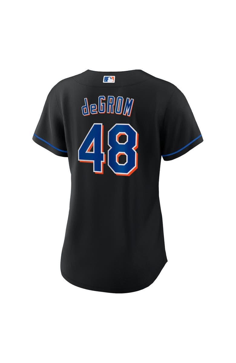 Nike Women's Nike Jacob deGrom Black New York Mets 2022 Alternate Replica Player Jersey, Alternate, color, 