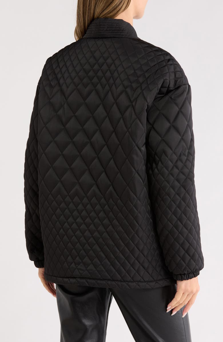 Rebecca Minkoff Water Resistant Quilted Jacket, Alternate, color, Black