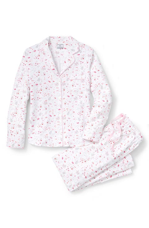 Cotton Twill Long Pajamas