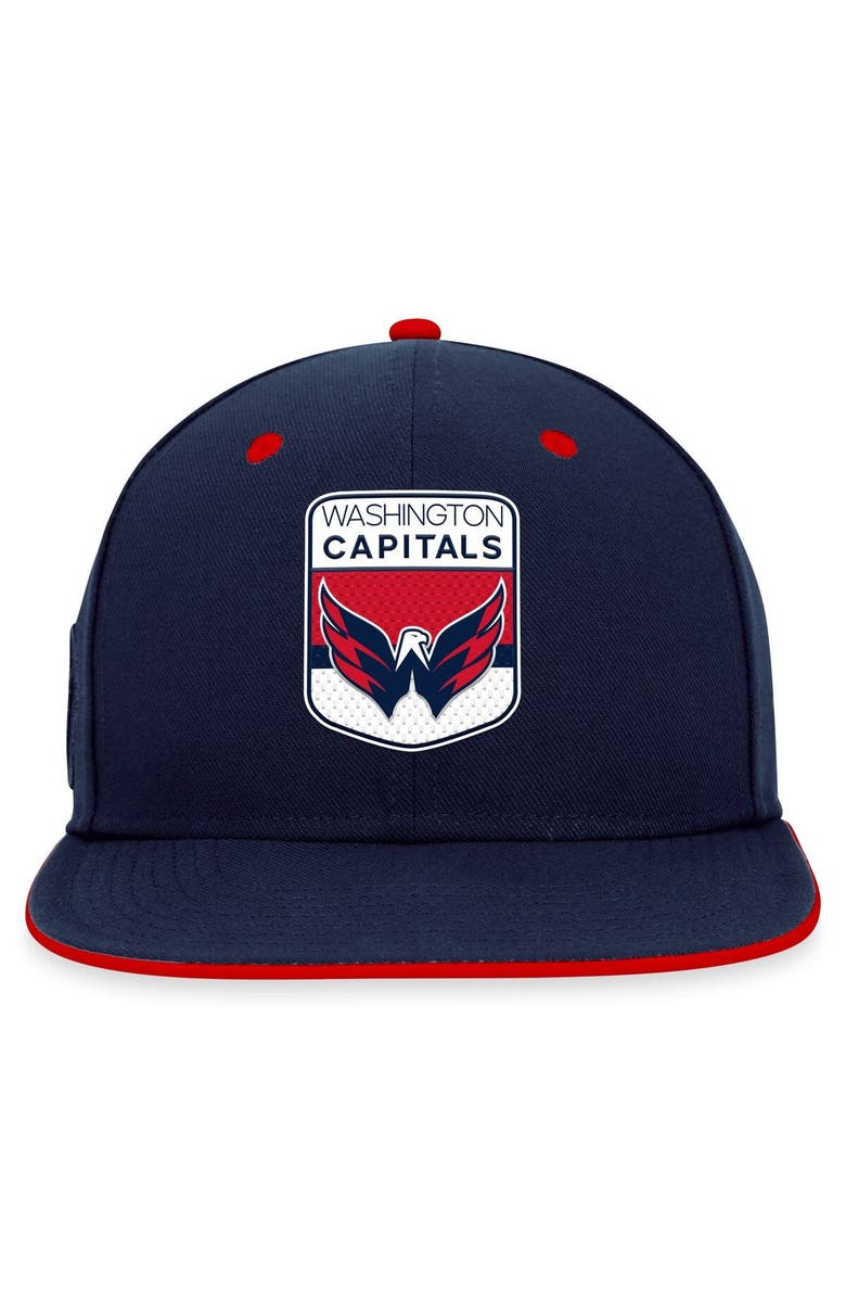 FANATICS Men's Fanatics Branded Navy Washington Capitals 2023 NHL Draft Snapback Hat, Alternate, color,