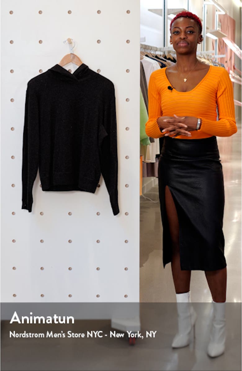 Overlap Wool & Cashmere Hooded Sweater, sales video thumbnail