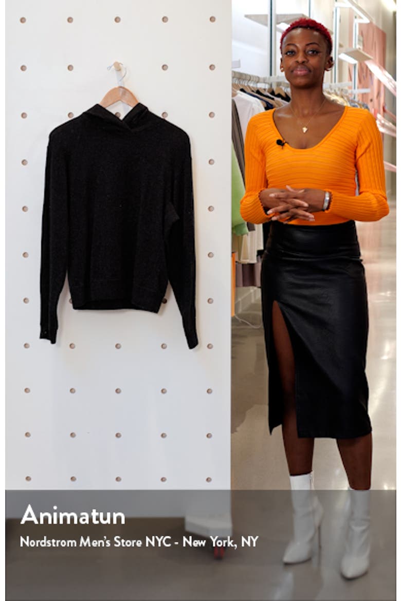 Overlap Wool & Cashmere Hooded Sweater video