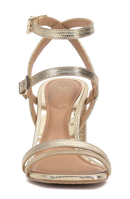 Vince Camuto Hania Ankle Strap Sandal In Gold