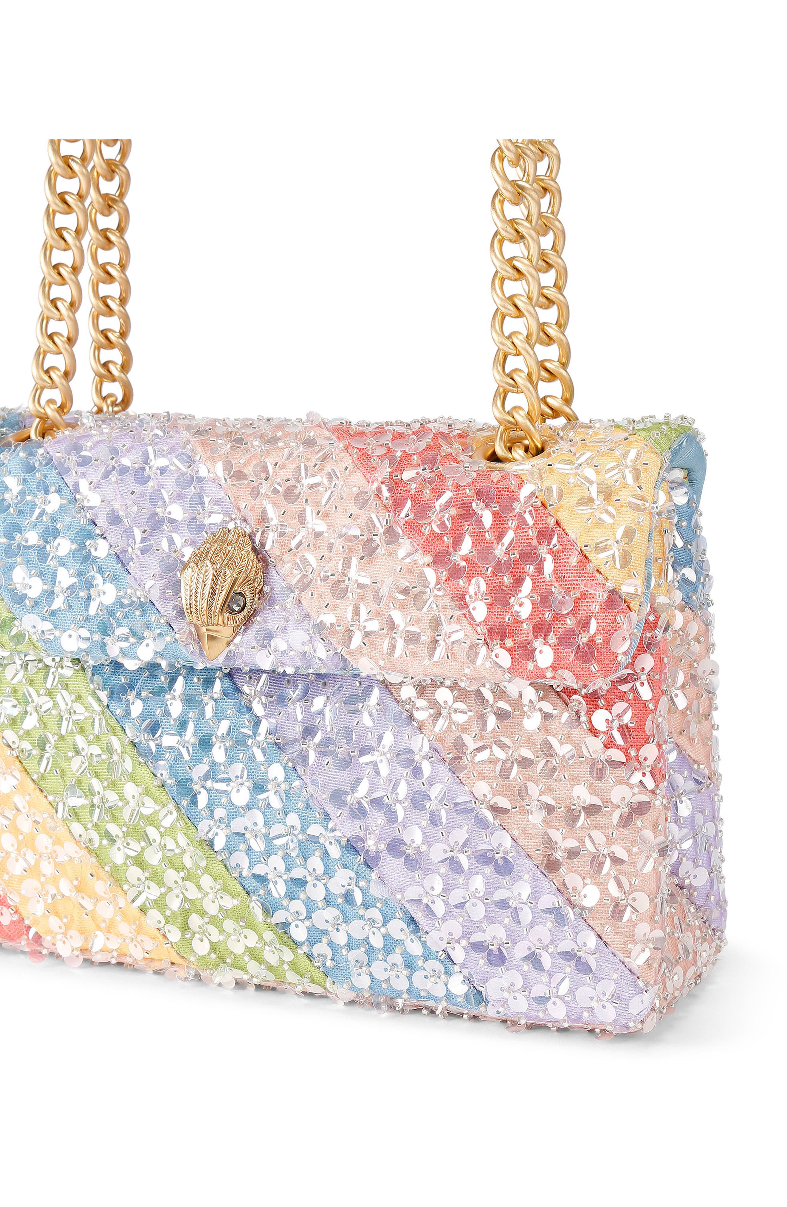 Kurt Geiger London Large Kensington Sequin Convertible Shoulder Bag, Alternate, color, Multi Pastel
