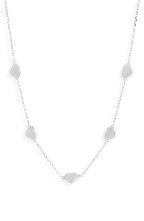 Heart Station Link Necklace