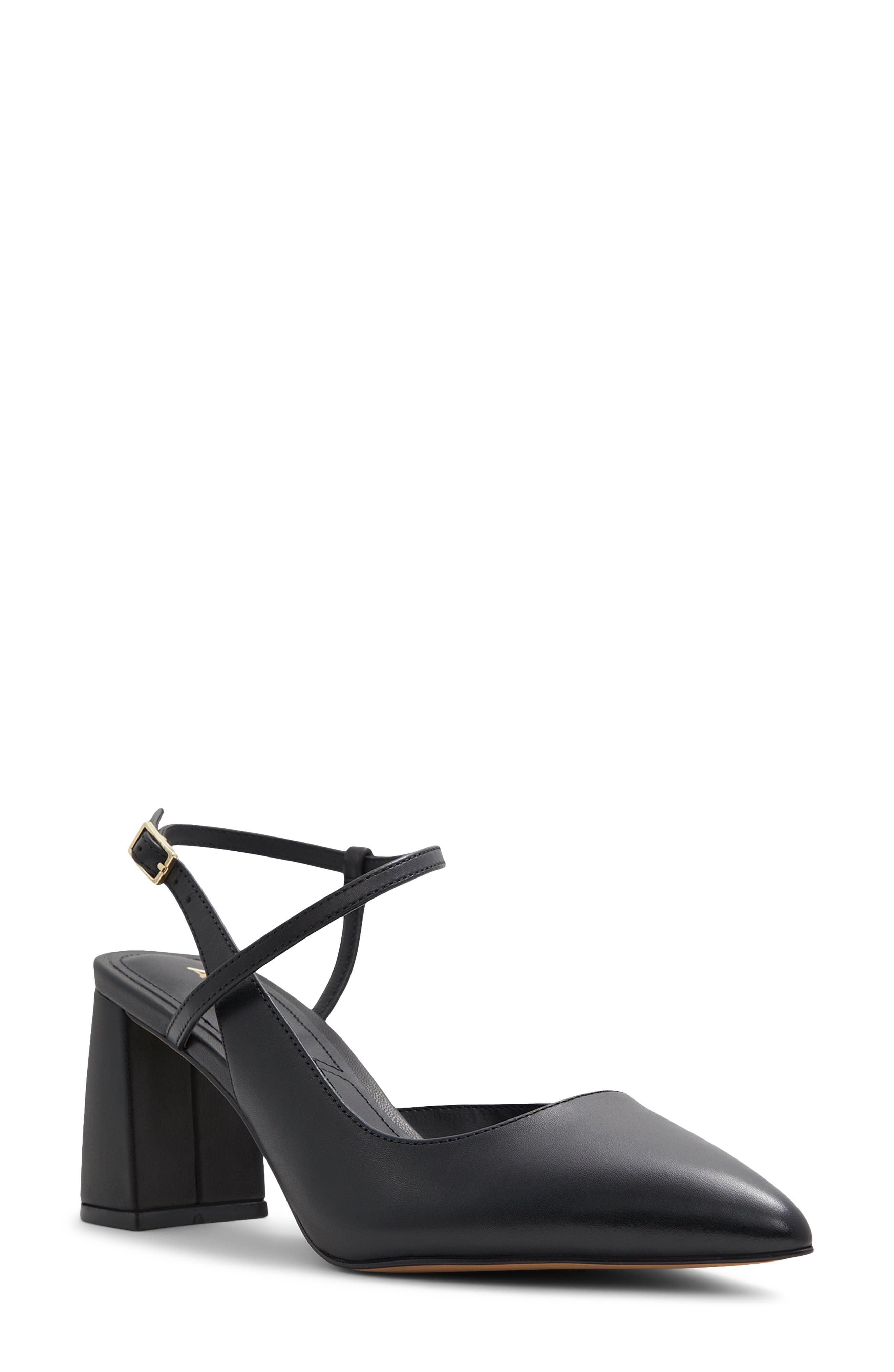 ALDO Laura Block Heel Strappy Pump, Main, color, Black