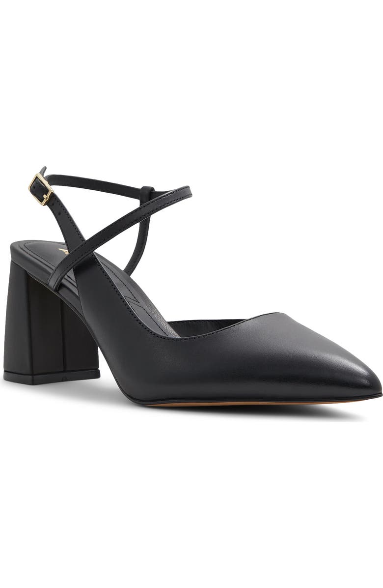 ALDO Laura Block Heel Strappy Pump, Main, color, Black