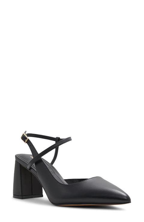 Laura Block Heel Strappy Pump (Women)