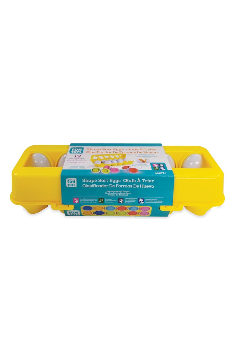 NOTHING BUT FUN Shape Sorter Egg Toy Set, Alternate, color, 