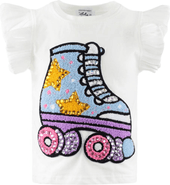 Lola + The Boys Roller Ruffle T-shirt