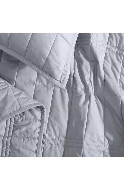 Calvin Klein Washed Percale Quilt & Shams Set In Gray