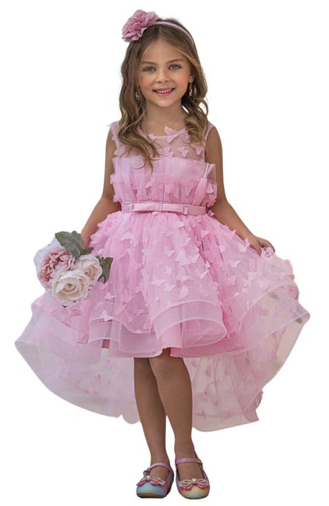 Girls Dreaming With Fairies Pink Butterfly Tulle Dress (Toddler, Little Kid & Big Kid)