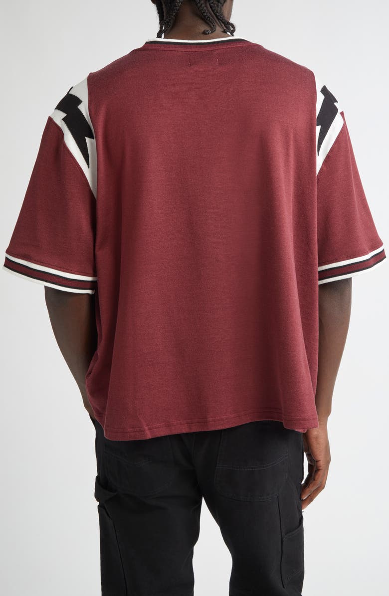 Rhude Lightning Jersey Ringer T-Shirt, Alternate, color,