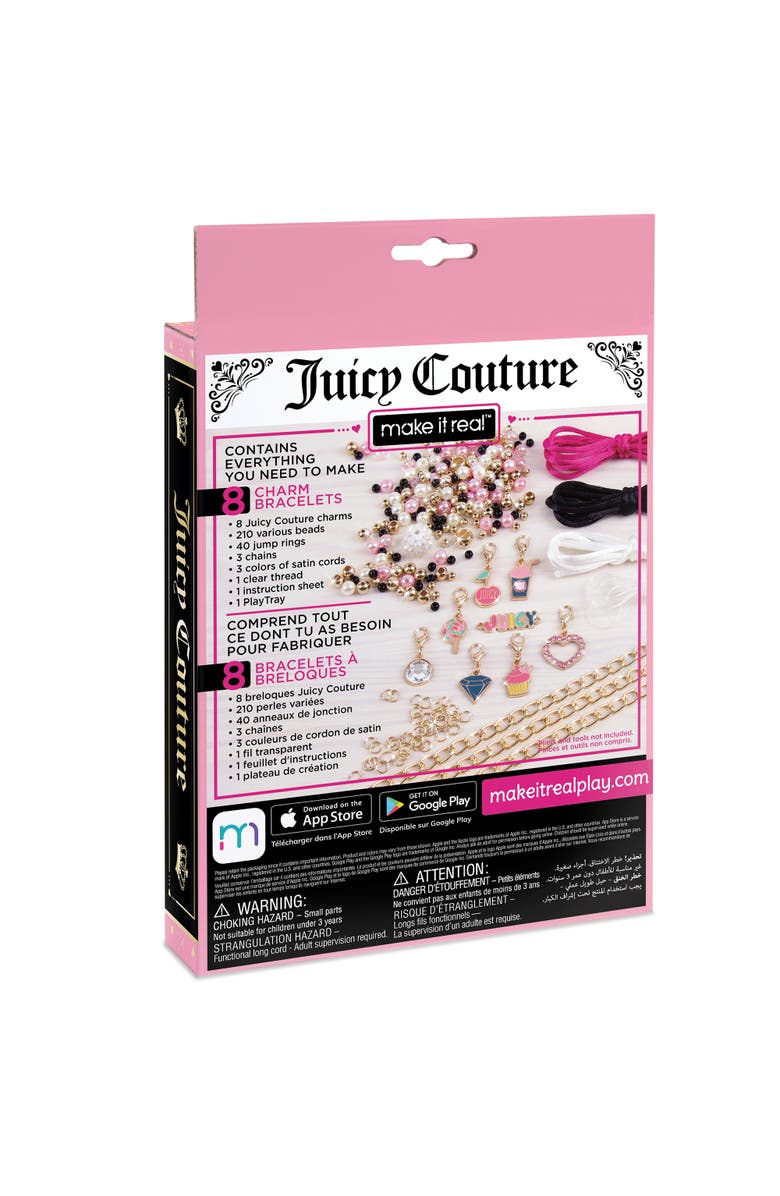 Juicy Couture Mini Pink & Precious Bracelets Kit, 8 Charm Bracelets, Alternate, color, Multicolored