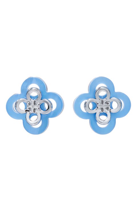 Kira Clover Stacked Stud Earrings