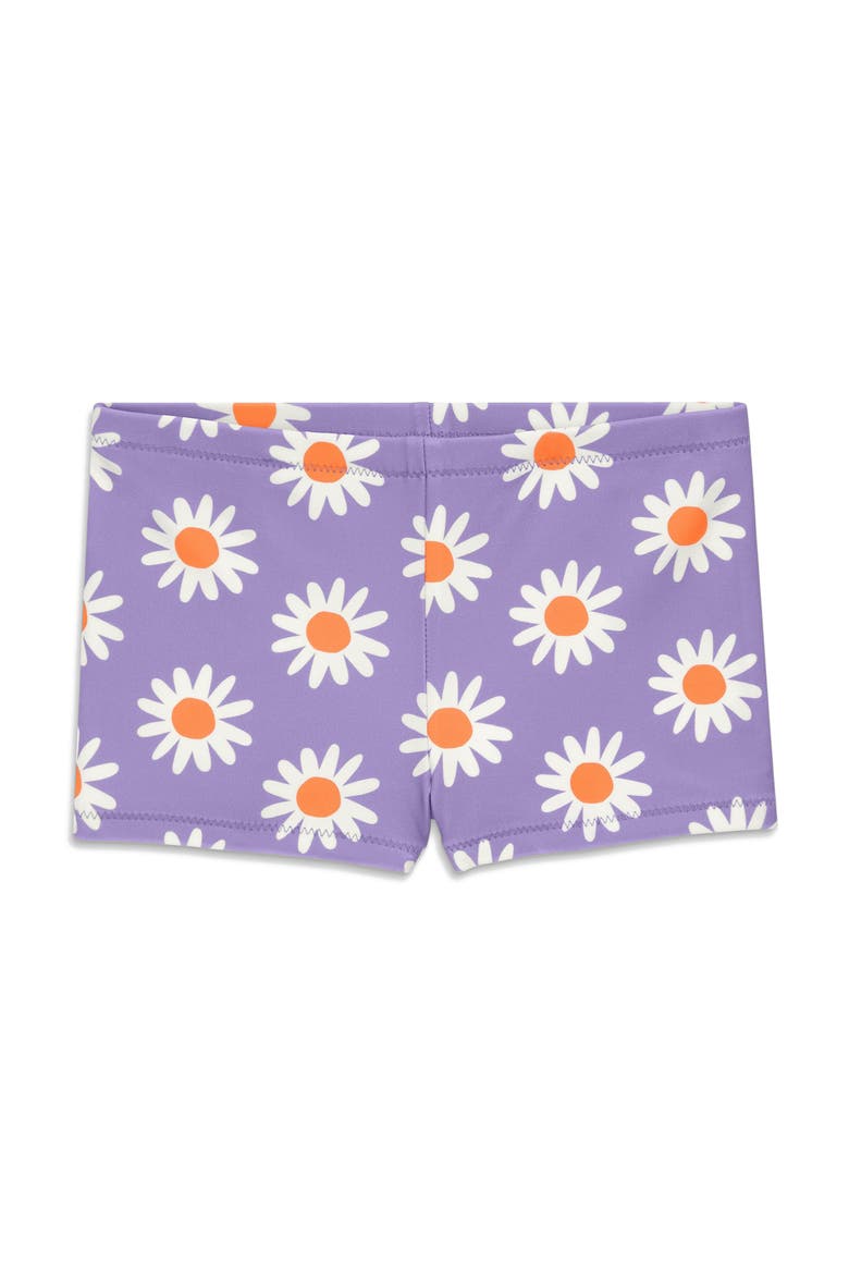 Kids Swim Shortie In Daisies, Main, color, Iris Blooms
