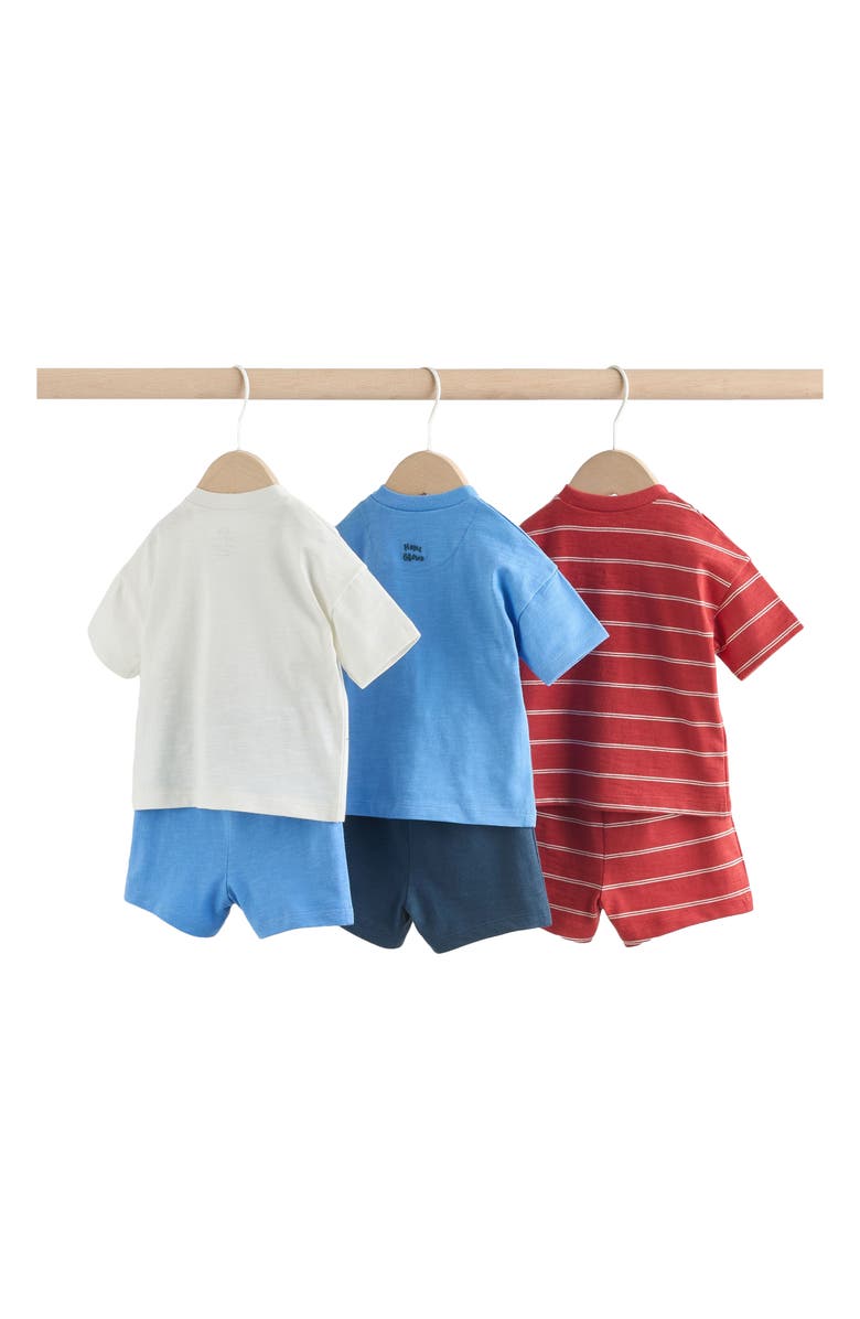 NEXT Cotton T-Shirts & Shorts Assorted 6-Pack, Alternate, color, Blue