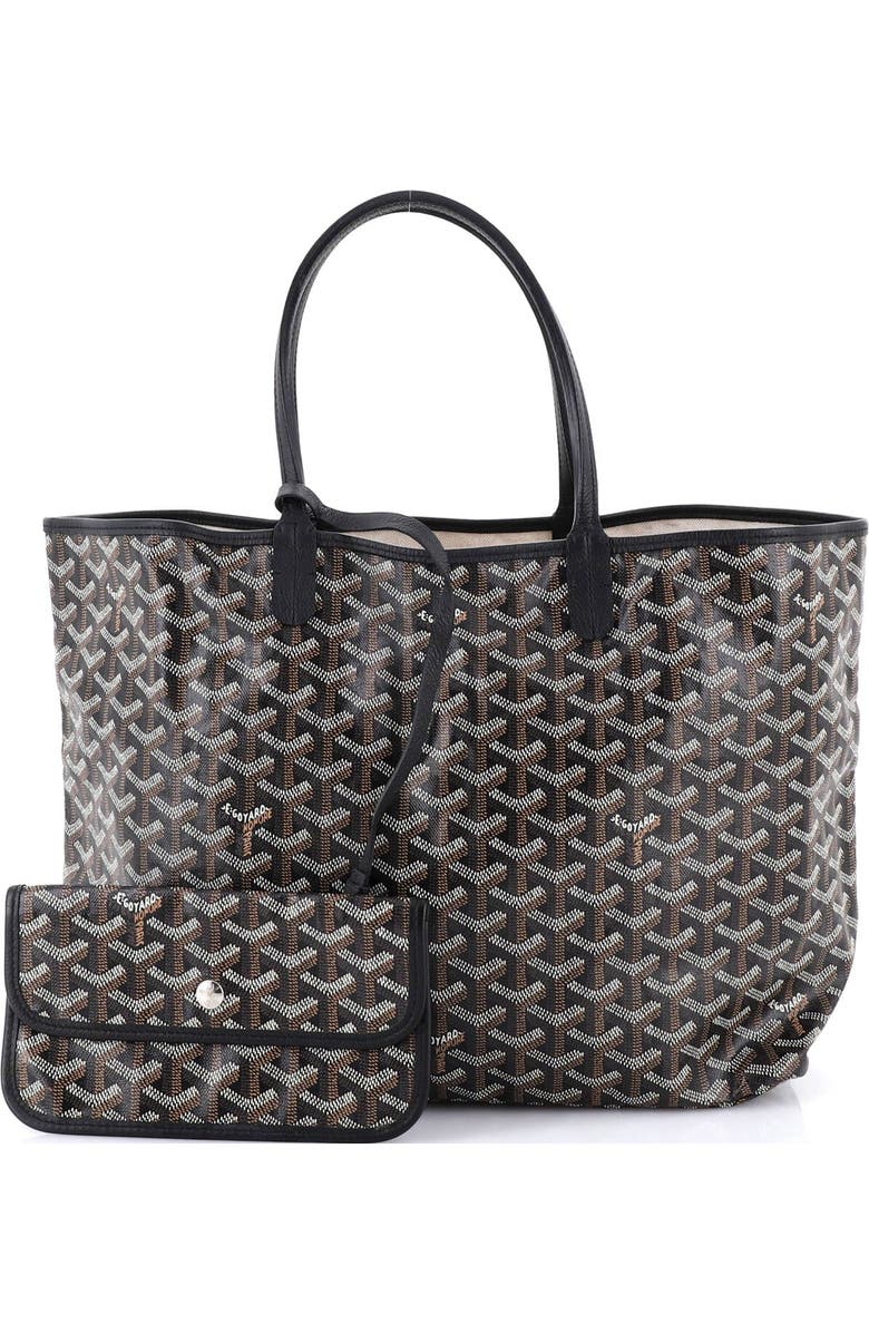 Pre-Owned Goyard Saint Louis Tote Coated Canvas PM, Alternate, color, Black