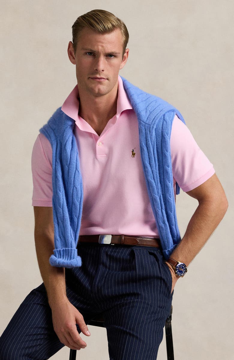 Polo Ralph Lauren Solid Cotton Jersey Polo, Alternate, color,