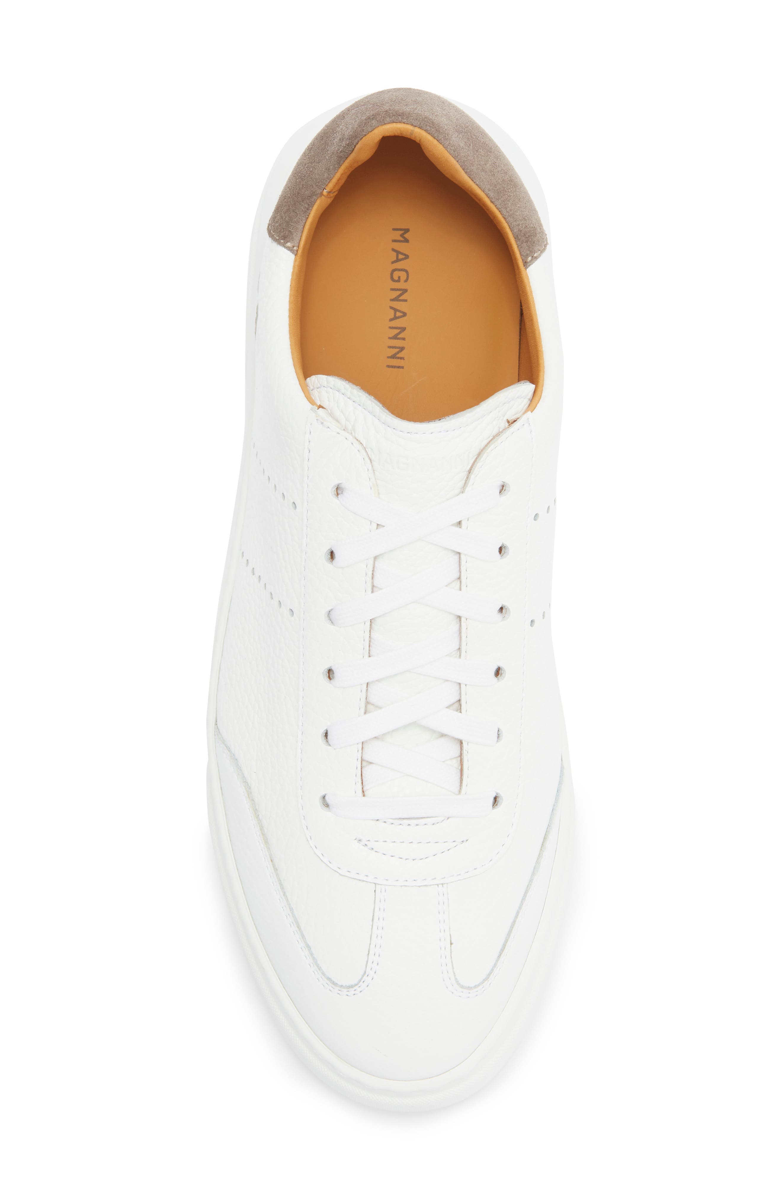 Magnanni Tura Low Top Sneaker, Alternate, color, White