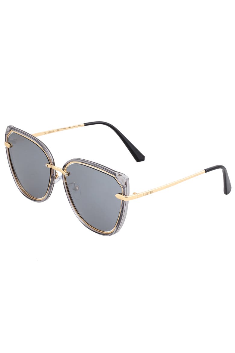 Rylee Polarized Sunglasses, Main, color, Grey/Silver