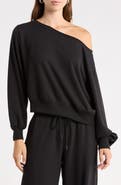 Abound Loved Fleece Off the Shoulder Sweatshirt