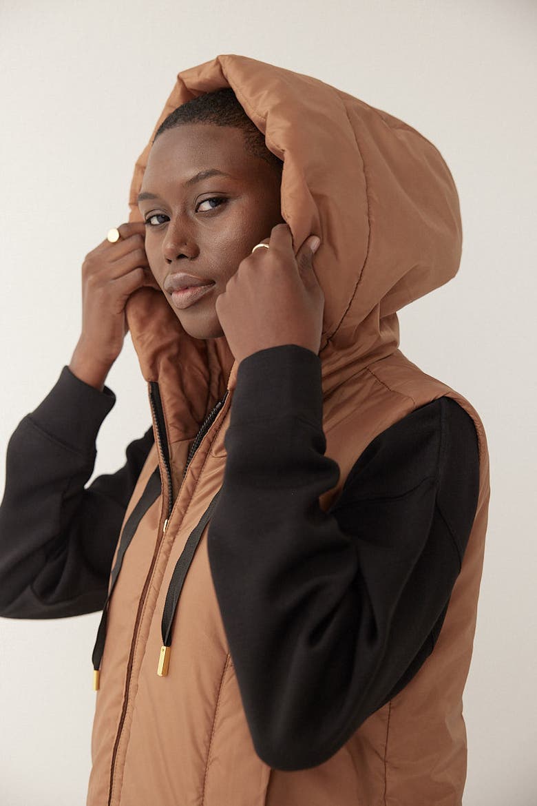 The Hooded Vest, Alternate, color, Copper