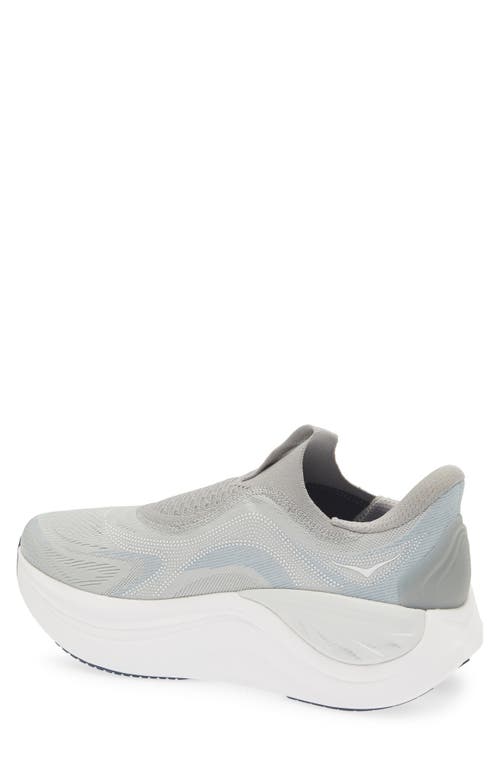 Hoka Skyward Laceless Recovery Sneaker In Gray