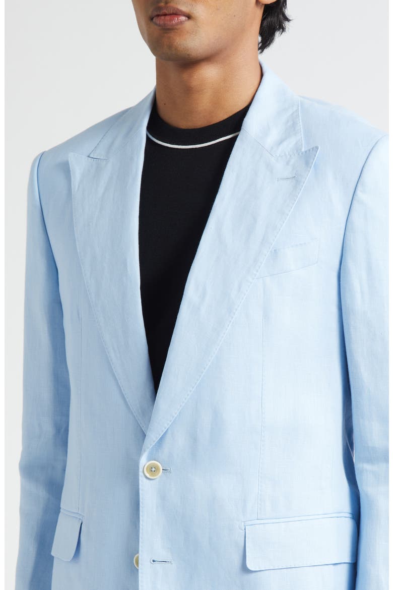 Sicilia Fit Linen Sport Coat, Alternate, color, B1581 AZZURRO