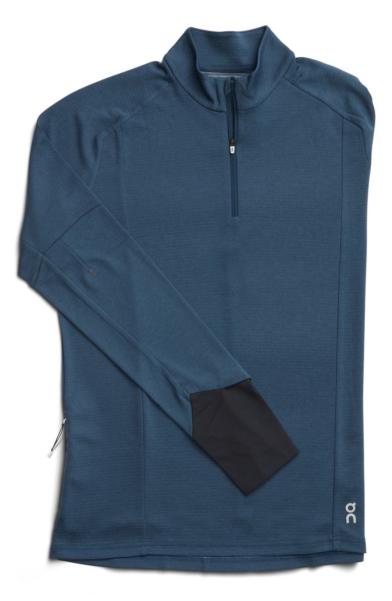 On Weather Quarter Zip Performance Pullover, Alternate, color, 