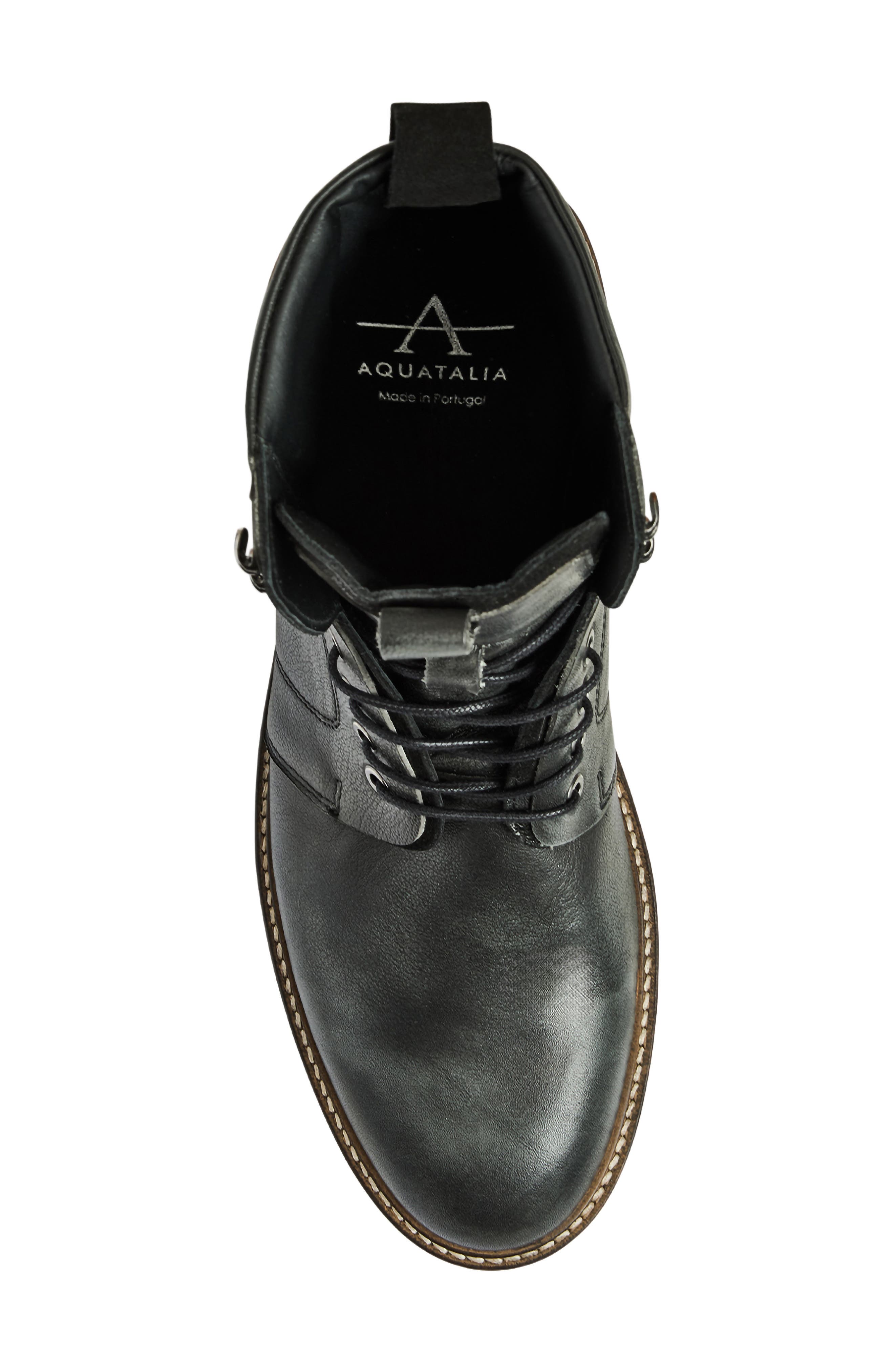 Rovello Water Repellent Boot, Alternate, color, BLACK CALF