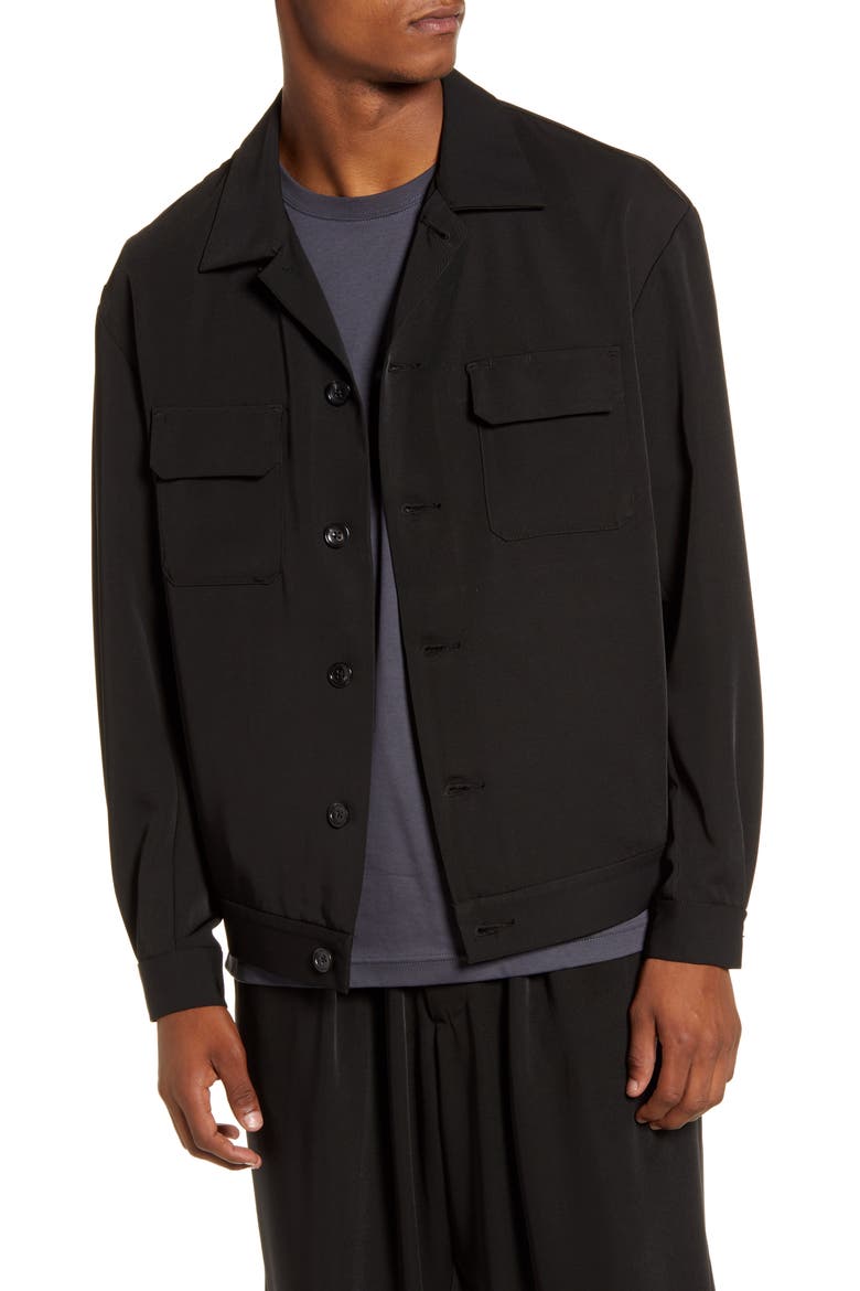 Pala Shirt Jacket, Main, color, BLACK