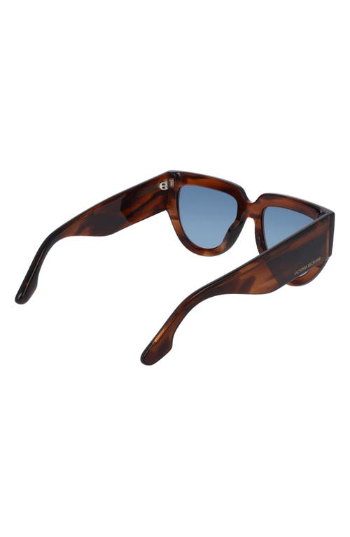 Victoria Beckham 53mm Classic Logo Tea Cup Sunglasses In Brown