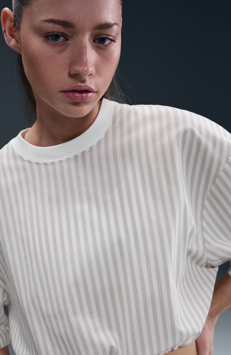 Nike Sportswear Stripe Cotton Poplin Shirt, Alternate, color, 