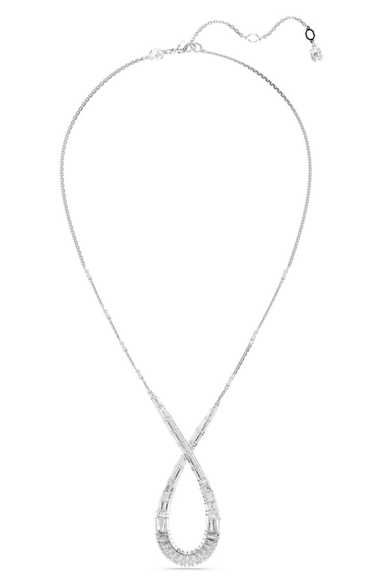 Swarovski Hyperbola Pendant Necklace, Alternate, color, Silver