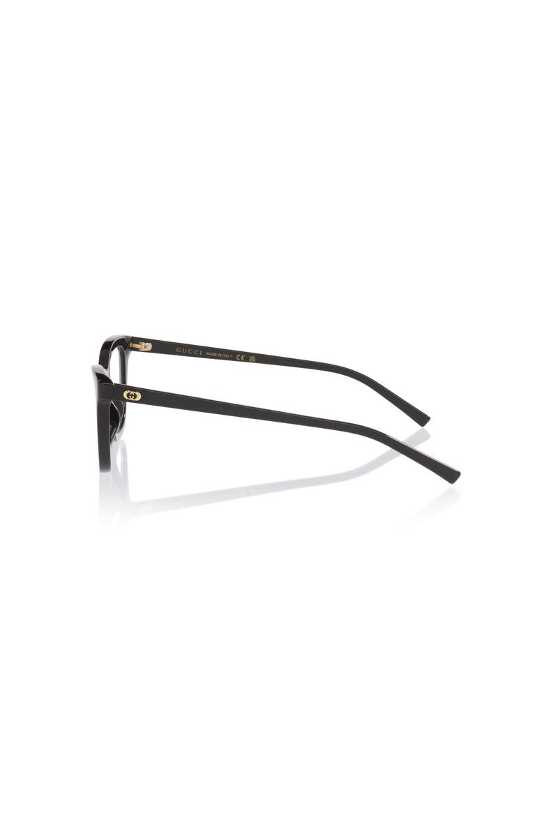 50mm Cat Eye optical glasses, Alternate, color, Black