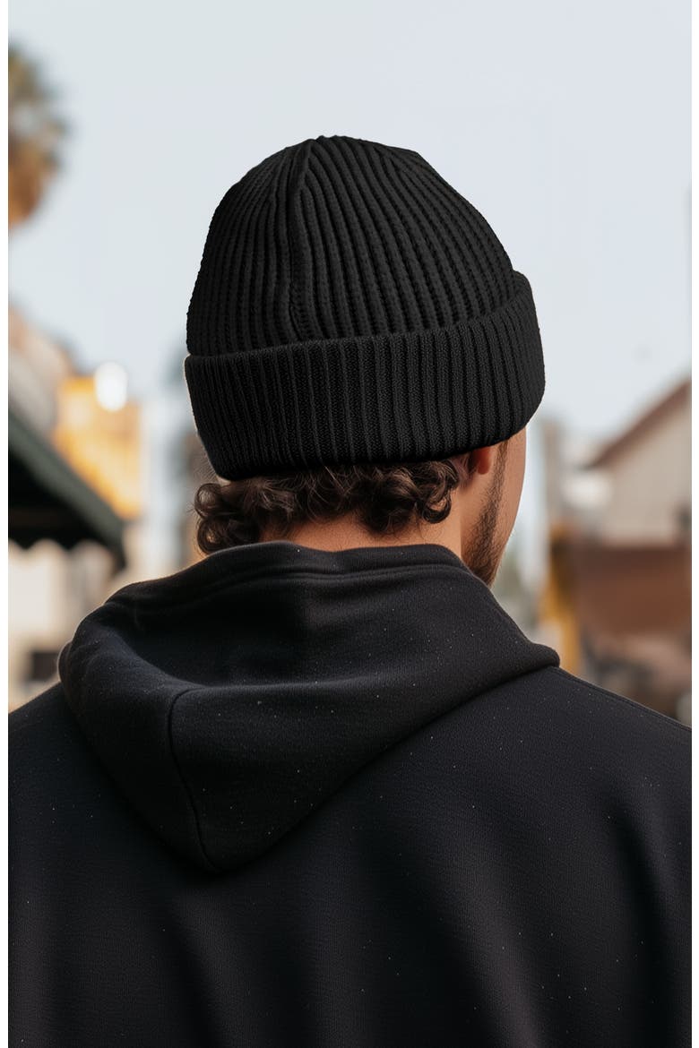 Ghost Fishermans Beanie Knit Watch Cap, Alternate, color, Black