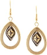 OLIVIA WELLES Leanna Cross Teardrop Earrings